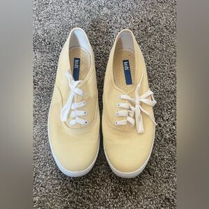 Keds Lemon Canvas Sneakers with White Laces